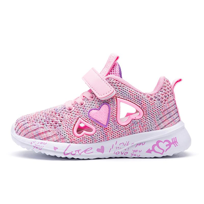Mudipanda Children Mesh Casual Shoes Girl Sneakers Kids Sport Footwear Kids Shoes For Girl Light Shoes Pink Flat Shoes Winter 26