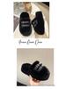 2025 Autumn/Winter Women's Plush Platform Slippers - Cozy Cotton, Thick Sole, Closed Toe