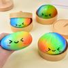 Colorful Cartoon Buns Anti Anxiety Toy Simulation Food Squishes Squeezable Toys Low Rebound Anxiety-relieving Toy