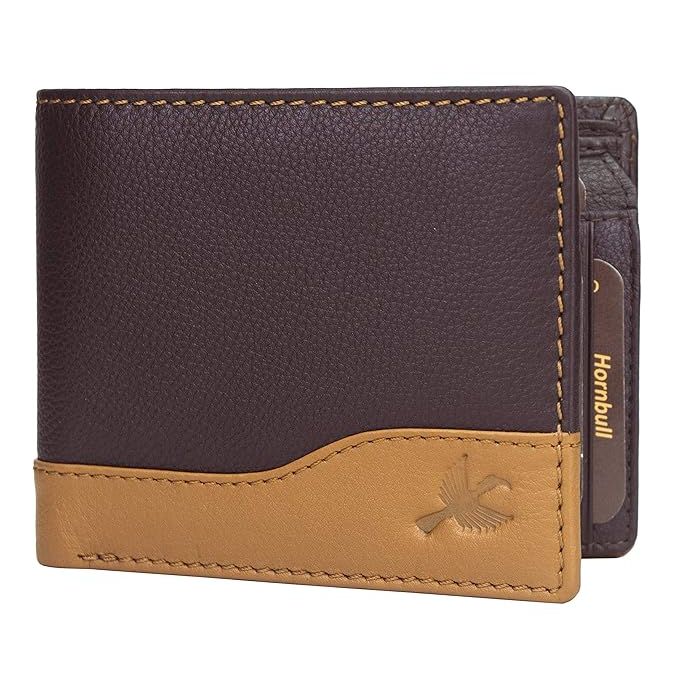 Праздничная подарочная корзина | Коричневый кошелек Buttler из натуральной кожи — фото 5