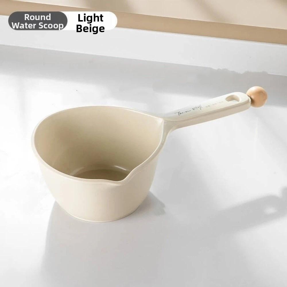 Kitchen Tools Plastic Water Scoop Thickened Ergonomic Handle Kitchen Dipper Simple Large Capacity Water Ladle Watering Flowers