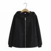 Plus Size Pullover Damen Herbst Loose Hooded Zipper Jeansjacke Damen Kleidung Mäntel