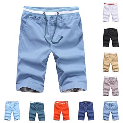 Men's Casual Color Outdoors Pocket Beach Work Trouser Cargo Shorts Pant
