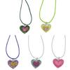 Hip Hop Clavicle Chain Jewelry Heart Choker Necklace Fashion Sweet Heart Charm