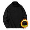Mens Autumn Winter Half Zip Fleece Jacket Korean Style Warm Coat