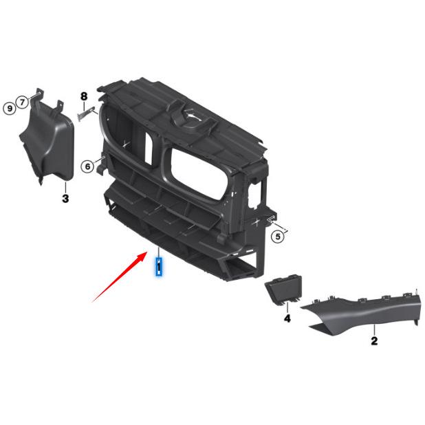 BMW X3 F25 Air Duct (Part #51747210476)