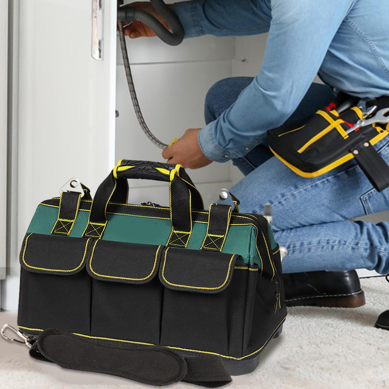 

Organizer Pouch Storage Tote Bag Handbag Tool Case Carrying for Hand Wrench Mechanics Green 36x21x26cm