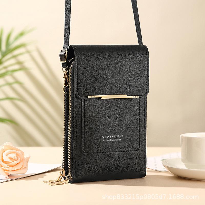 Mobile phone bag, women's crossbody bag, lightweight mini women's shoulder bag, touch screen