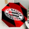 FC Bayern München Logo Print Automatic Umbrella, 8 Rib Iron Frame, Plastic Handle, Suitable for Outdoor Travel &Daily , Ideal Gift