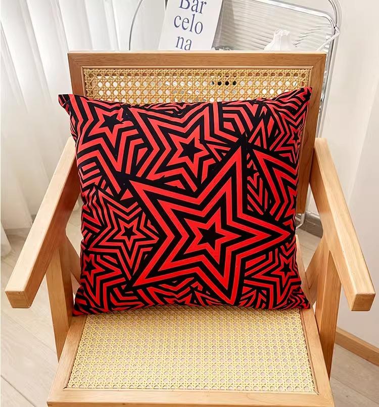 Geometric Star Pattern Pillowcase Dormitory Decoration Office Living Room Sofa Home Pillowcase
