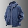 Men's Retro Hooded Thin Ice Silk Sun Protection Jacket - Summer Outdoor Loose-Fit Plus Size