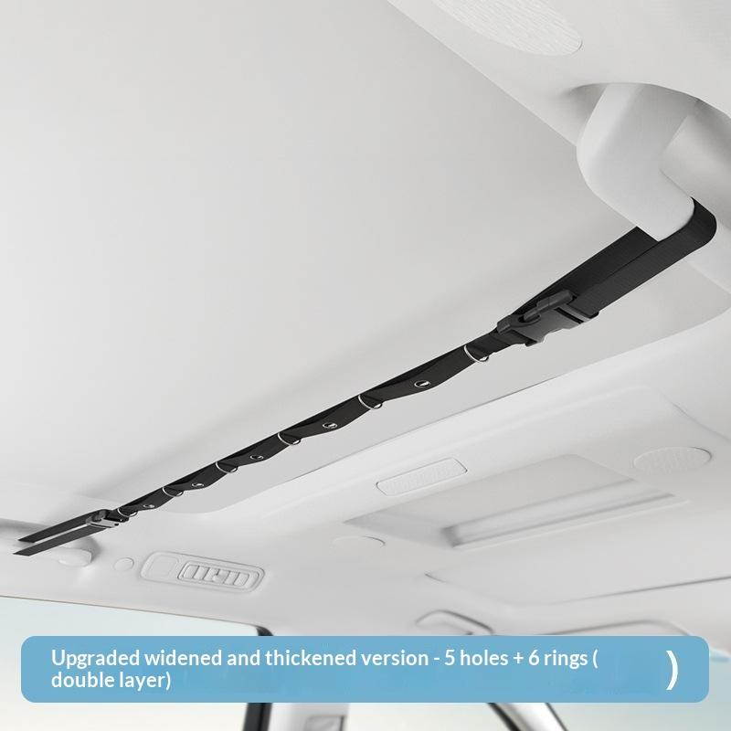 Car Clothes Drying Rope Easy To Store Multifunctional Hanging Hanger for Car Rear Seats Outdoor Road Trip Camping