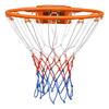 45Cm Replaceable Wheel Rim, Wall-mounted, Dual-spring Design, Weather-resistant Coating, with Mesh, Orange
