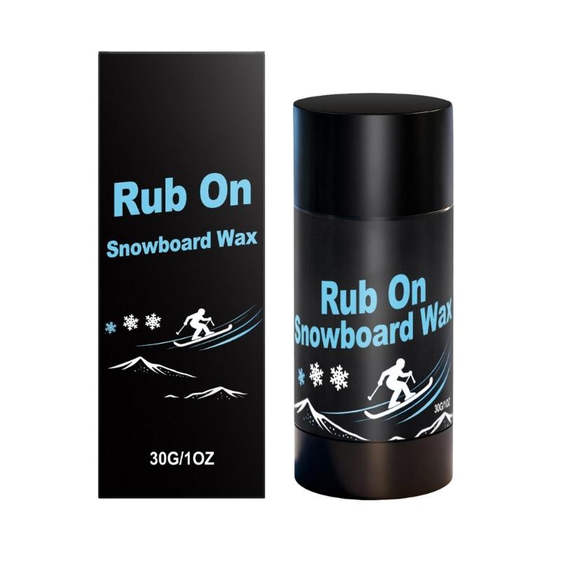 Rub on Snowboard Wax Quick Waxing Universal Ski Snowboard Waxing Accessories for Outdoor Snowboard Base Protections 1