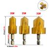 PPR Water Pipe Fitting Reamer Drill Bit 3 Flute  Hex Shank Drill Bits Water Pipe Expansion Drill Punch Plumber HSS #20 #25 #32