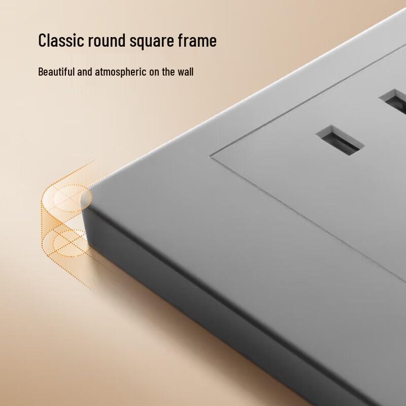 Gongniu 10A Flush-Mounted Five-Hole Wall Socket