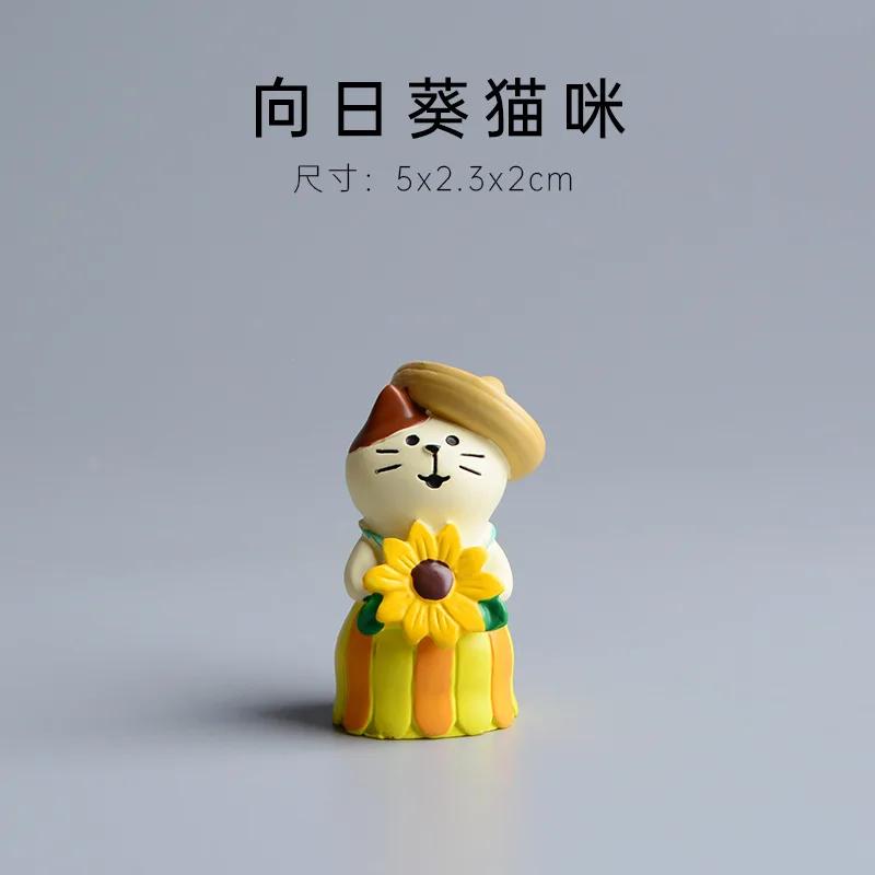 

ZAKKA Милый Кот Свинья Серия Цветов для Двора Декор для Дома Миниатюры Микро Ландшафтная Сцена Поделка Настольные Украшения Фигурки