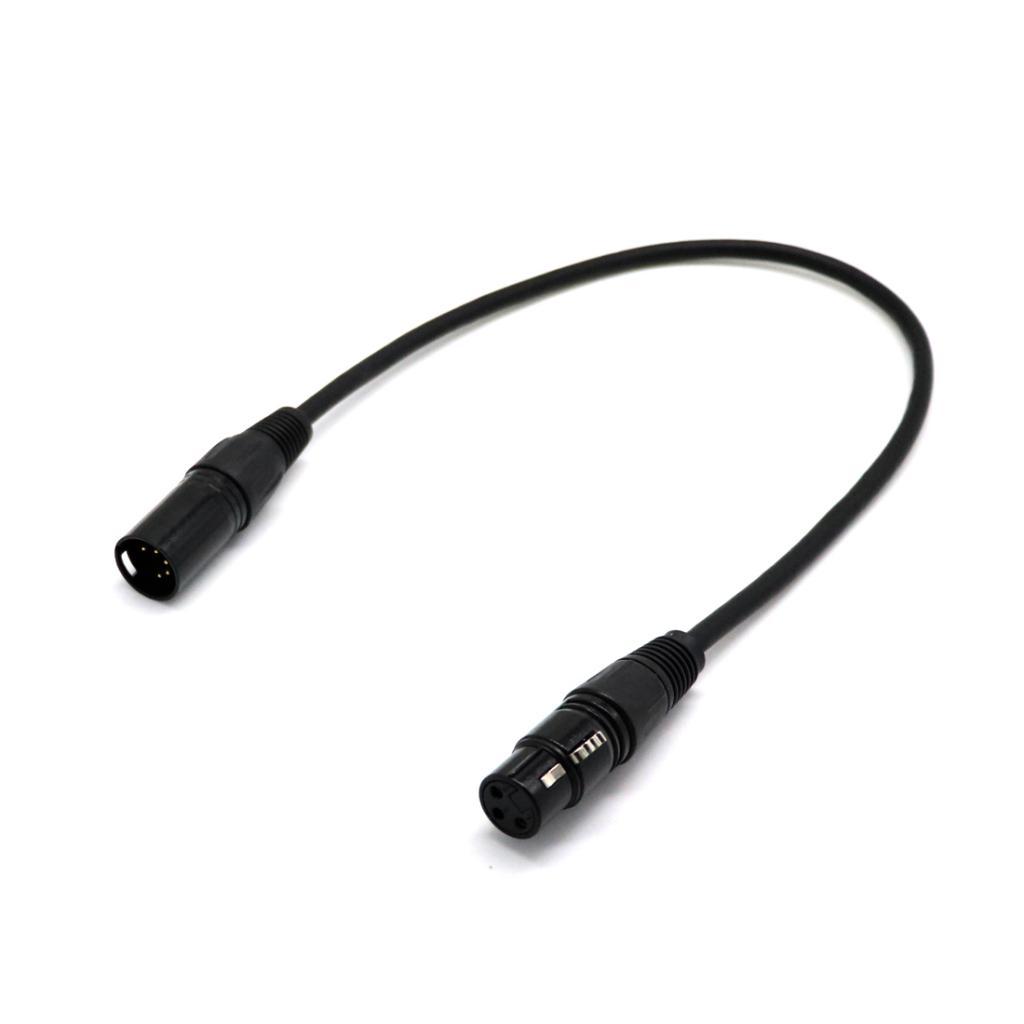 Lighting Accessory DMX Adapter Lead XLR 5 Pin Male To 3 Pin Female Connector Cable for Stage Equipment Setup