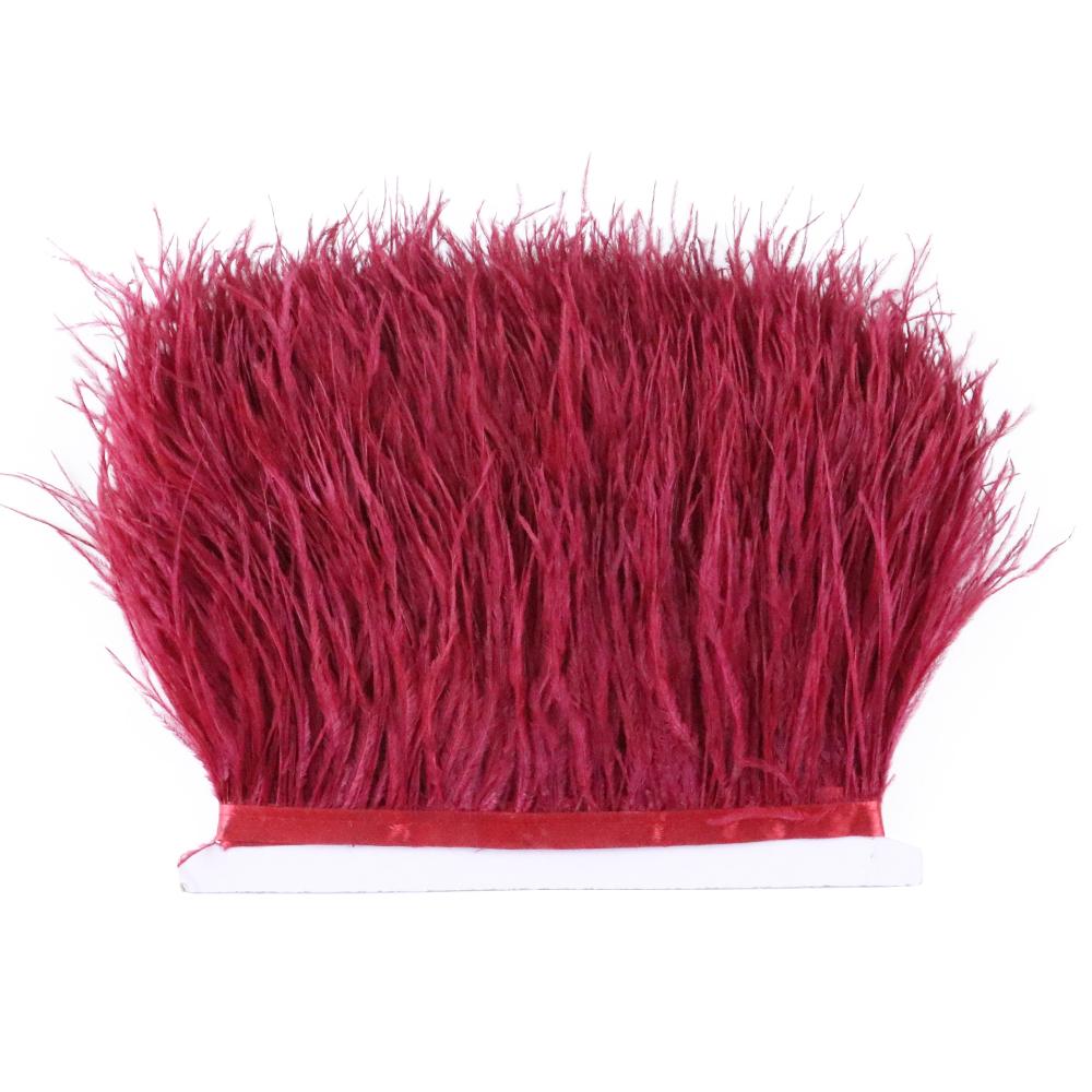 1 Meter Natürlicher Straußenfederbesatz 8-10CM Hochzeitsfeierkleid DIY Nähzubehör Schmuckverarbeitung Band Plumas Handwerk