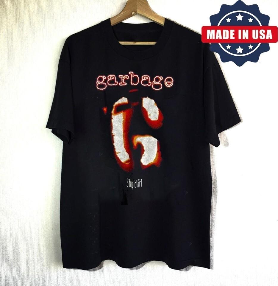 

Band Garbage Stupid Girl Tour Unisex T-Shirt Cotton Full Size HS452 Unisex T-Shirt XXL