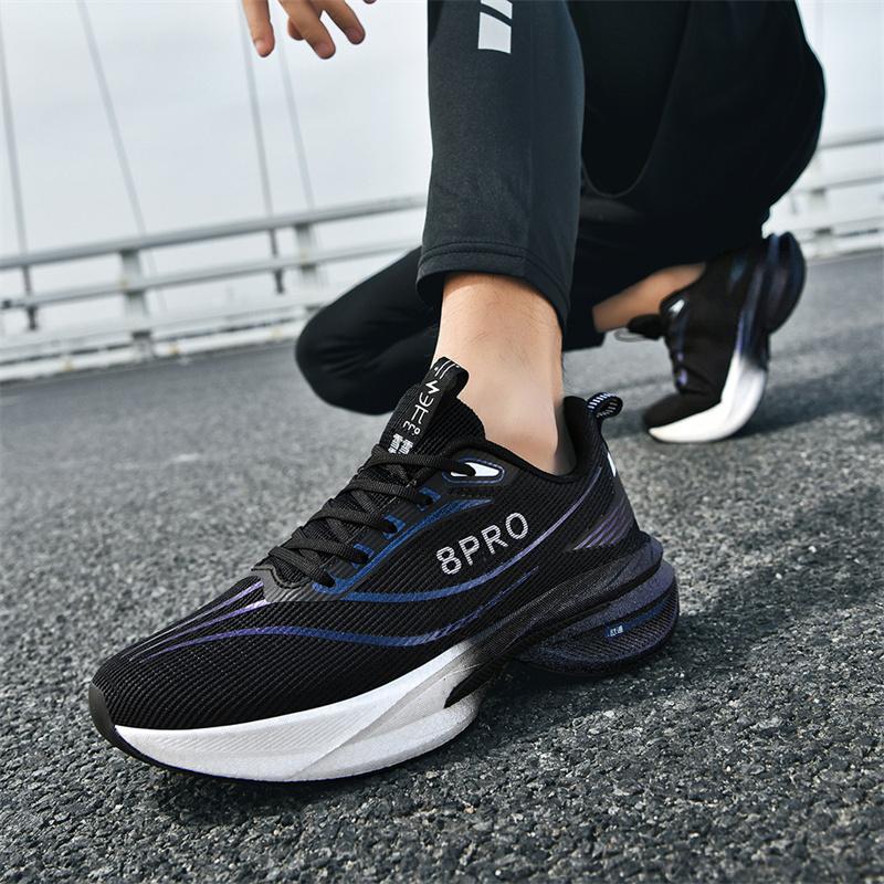 Carbon plate running shoes, men's professional shock-absorbing racing shoes lightweight and wear-resistant marathon sports shoes