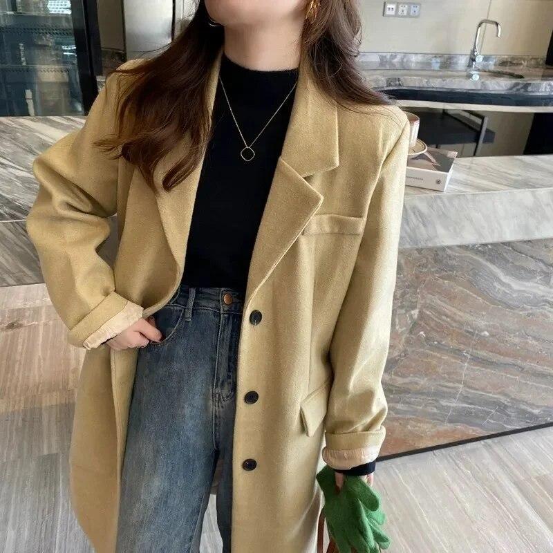 Casual Long Sleeve Soft Warm Sweater Women Fashion Stand Collar Base Pullover Women Autumn And Winter Thickened Knitwears Tops 29602