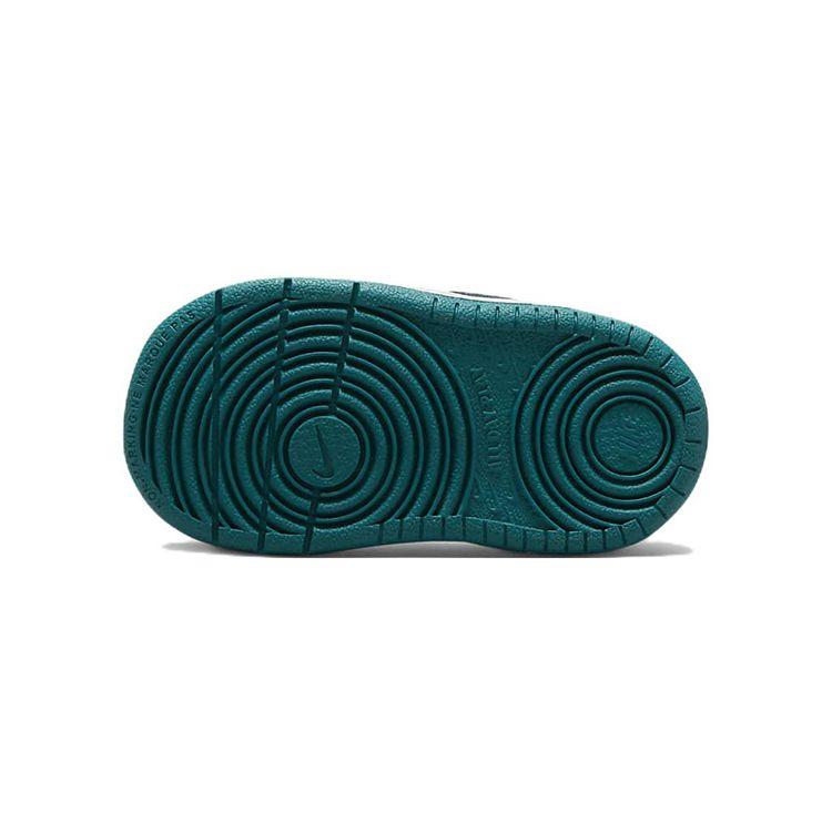 Nike Court Borough Comfortable Daily Wear Durable Low-Top Sneakers Baby Sneakers Gray White Green BQ5453-017