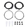 Headlight Mount Bracket Replacement for Wrangler JK 2007 2017 7 Inch Round Headlight Mounting Bracket Retaining Ring Set