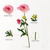 Peony Artificial Flower Stem Decorative Faux Flower Simulation Flowers  Home Decor