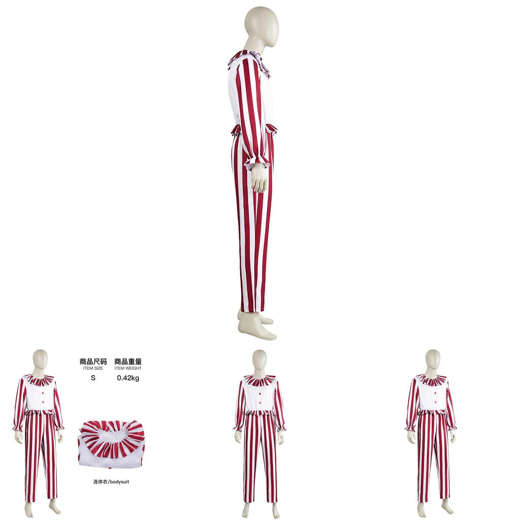 Clown In A Cornfield Cosplay Costume For Halloween Stage Performances With Spandex And Polyester For Halloween