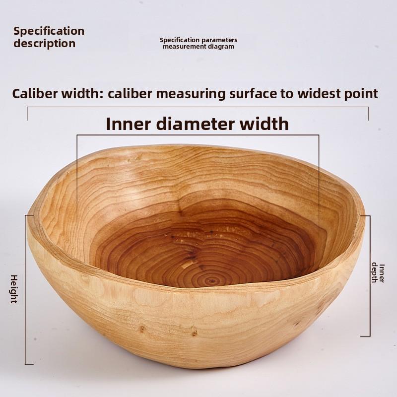 

Деревянная фруктовая ваза из массива дерева, деревянная миска, бытовая тарелка для закусок и фруктов, креативный китайский высококлассный легкий роскошный деревянный поднос 15-19CM caliber
