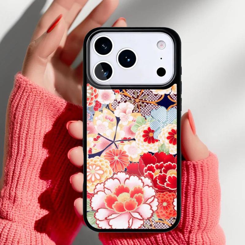 Vintage Leaf Flower Phone Case for iPhone 17 Air 16e 15 14 13 Pro Max Back Cover for 12 11 Pro Coque