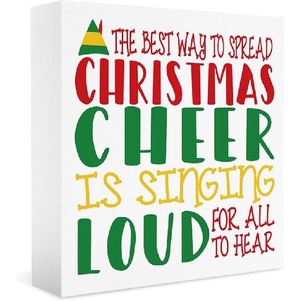 Christmas Vacation Funny Decorations - Xmas Holiday Sign, 5 X 5 Inches