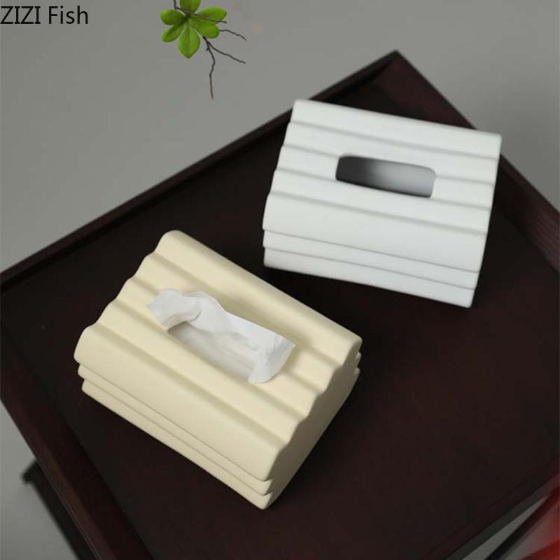 Cutie de șervețele ceramice moderne, decorare, bucătărie creativă, cutie de depozitare a șervețelelor, organizator de șervețele pentru acasă, decorare desktop, cadou