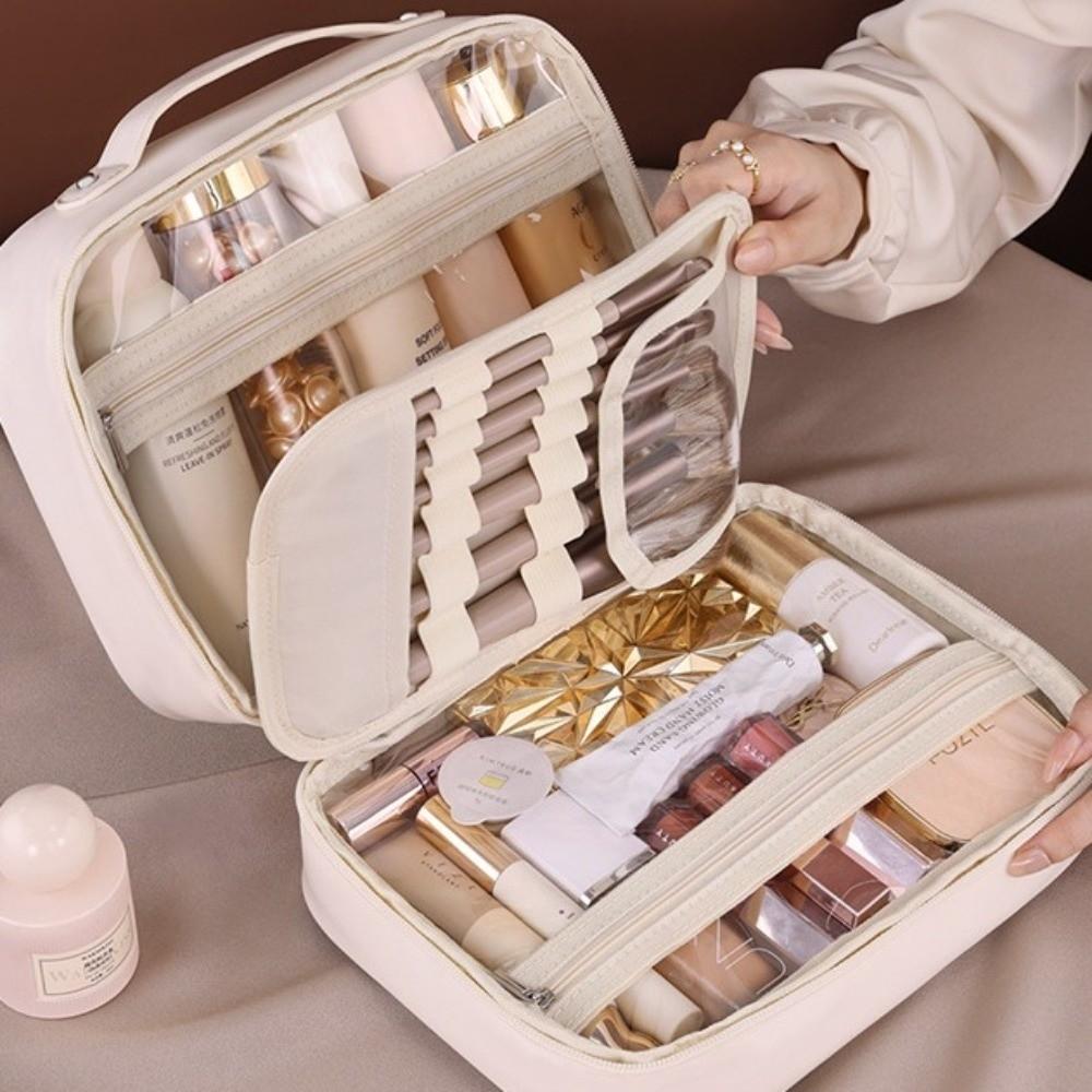 Luxury Make Up Storage Organizer Large Capacity Portable Toiletry Bag  Camping
