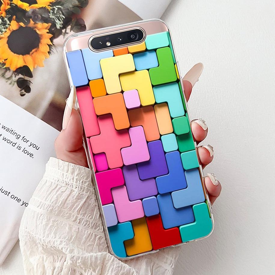 

6.7 For Samsung Galaxy A80 Case SM-A805F SM-A8050 Funda Luxury Dragon Cat Soft Silicone Back Cover For Samsung A80 A90 4G Coque Samsung A80