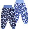 MooMoo Baby Leakproof Diaper Pants for Potty Training 2 Packs Bedtime Potty Training Pants for Boys and Girls
