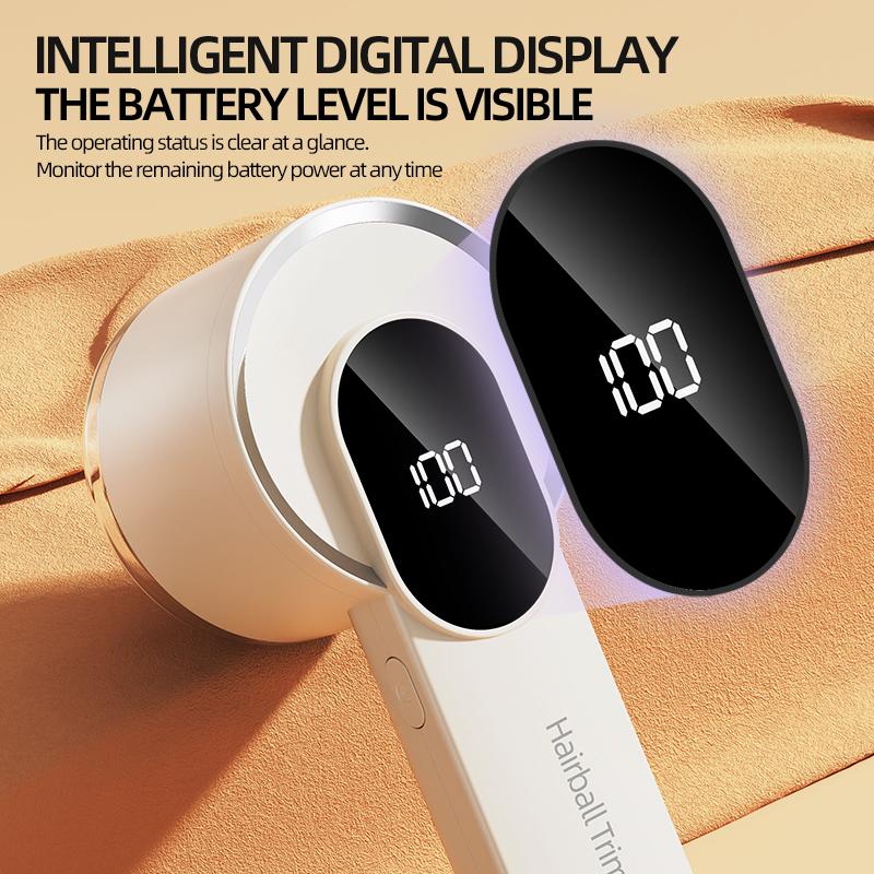 Hair Ball Trimmer Fabric Shaver Lint Remover Upgraded 6 Blade Design Fuzz Shaver Rechargeable for Travel Home Type C Charging