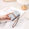 Female Wallet PU Flower Zipper Multi Card Folding Handheld Coin Student Zero Wallet