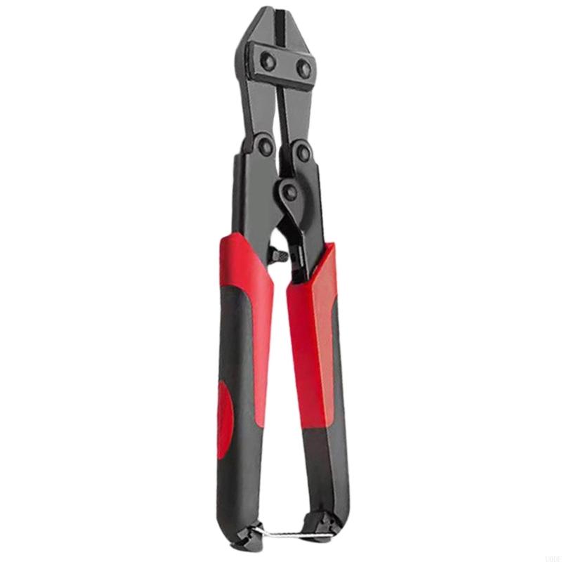   Bolt Cutter 8inch, Spring Loaded Small Wire Cable Cutter Rustproof Coating Comfortable Grip Construction Use