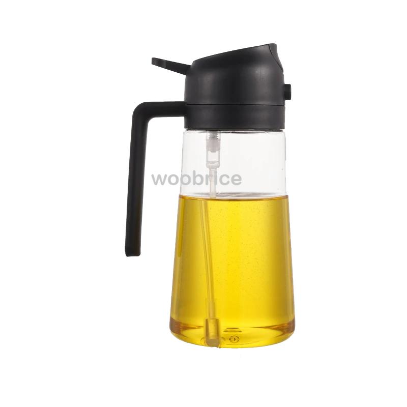 2in1 500ml Plastic Spray Oil Sprayer Bottle Spray Oil Dispenser Salad BBQ Kitchen Baking Roasting Camping Picnic Kitchen Tool