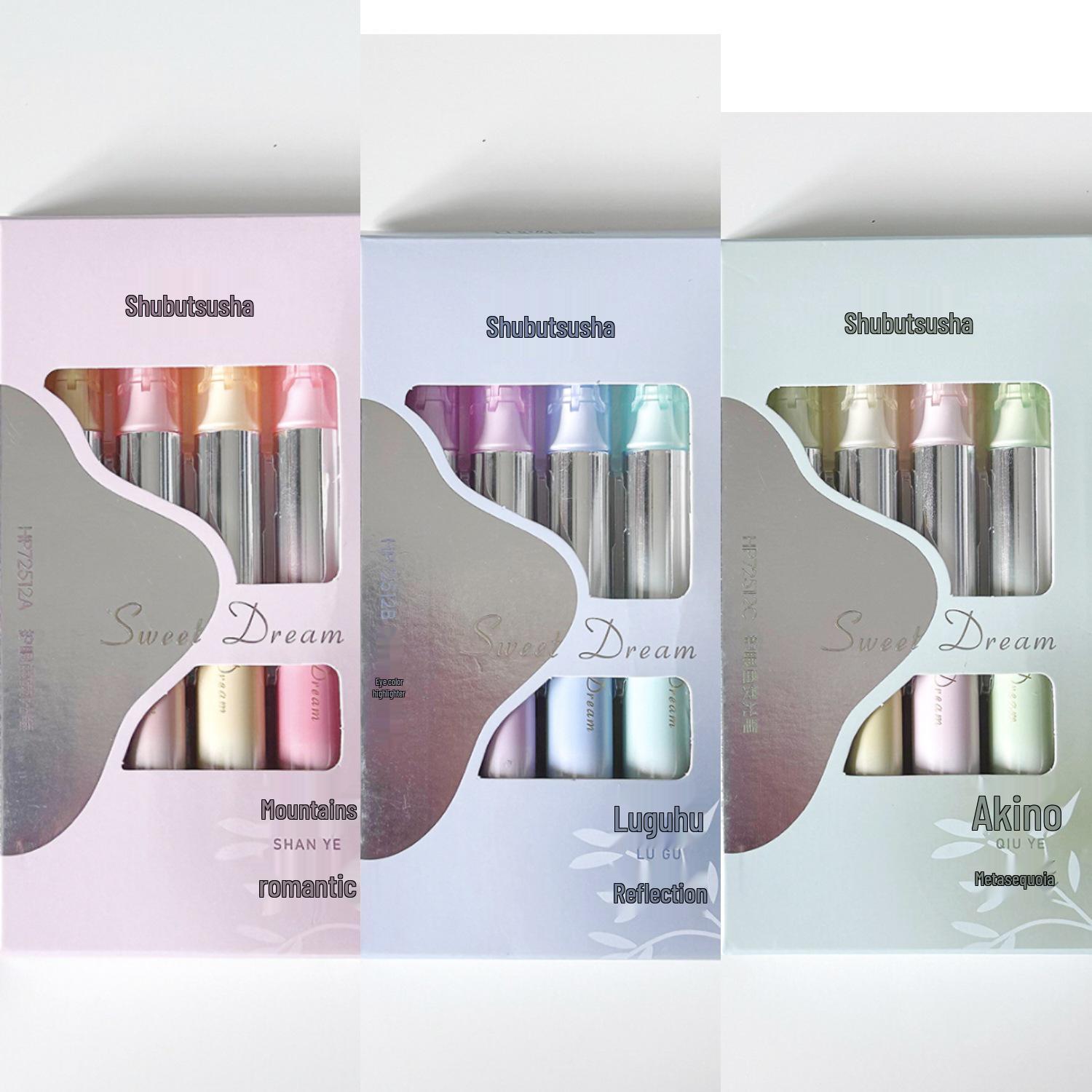 Jiwushe Fluorescent Highlighter Set - Hard Tip, Eye Protection, Vibrant Colors Chisel tip
