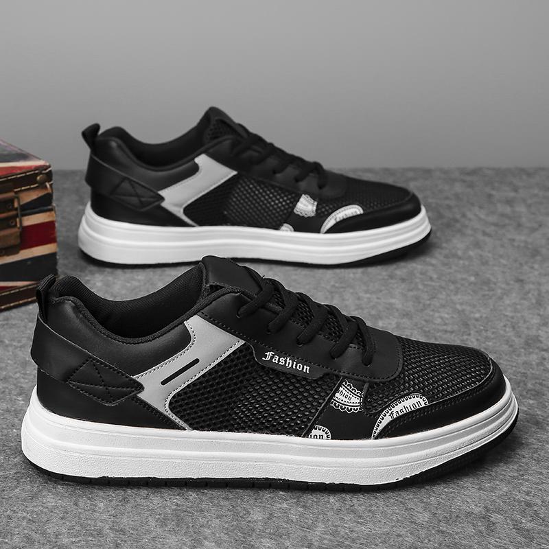 New Men'S Spring And Summer Breathable Flat Sneakers, Comfortable Loafers, Casual Sports Shoes, Large Size 47