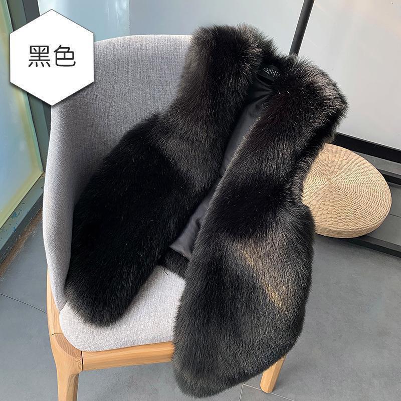 Herbst- und Winterkleidung Haining neue Imitation Fuchsfell Weste Damenmode verdickter Mantel flauschige Weste