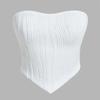 Spot new summer OL temperament splicing strip tapered pendulum thin tube top women's clothing wholesale