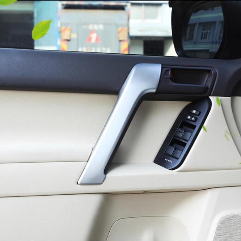 4PCS/set ABS Car Interior Door Handle Decoration Cover Trim Fit For Toyota Land Cruiser Prado FJ150 150 2010-18 Car