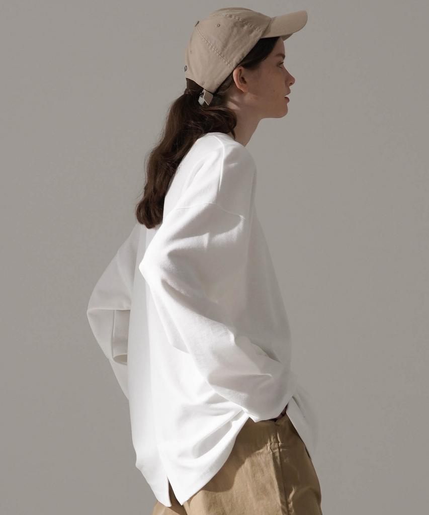 First Step Fixed Oversized Long Sleeve T-Shirt Ivory Smlt4447