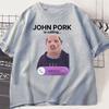 John Pork Is Calling Phone TShirt Humor Funny Pig Graphic T Shirts Unisexs Women Clothing Cotton Short Sleeve Oversized Tshirts