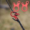 5/10pcs Portable Tent Wind Rope Aluminium Alloy Buckle 3 Hole Outdoor Camping Picnic Awning Rope Tensioner Tent Cord Accessories