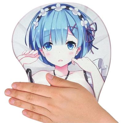KUTAO 3D Boob Mouse Pad, Re:ZERO -Starting Life In Another World-, Rem, Breasts, Nipples, Exposed, Anime, 3D, 18+